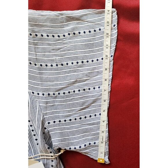 Caffe Marrahesh Women's Embroidered Blouse V-neck Short Sleeve Pullover Large - Picture 11 of 13